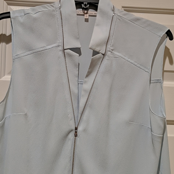 RACHEL Rachel Roy baby blue and silver blouse - Picture 4 of 11